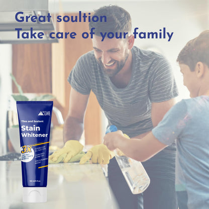 Skylarlife Home Mould & Mildew Stain Remover Gel Stain Remover Cleaner Wall Mould Stain Cleaner for Tiles Grout Sealant Bath Sinks Showers