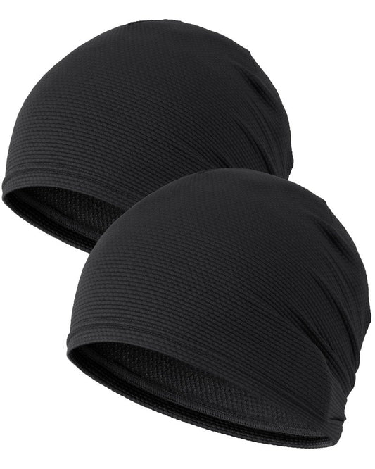 ROYBENS Cooling Skull Caps for Men & Women, Thin Breathable 3D Mesh Cycling Running Skull Cap for Sports, Gym & Summer, Under Helmet Sweat Liner Beanie Caps