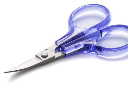 Beaditive Detail Craft Scissors Set (2 Pc.) Curved and Straight, Sharp, Compact | Sewing, Embroidery, Paper Cutting, Crafting | Stainless Steel | Protective Cover (Green)