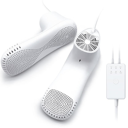 Electric Shoe Dryer and Deodorizer with Timer - Shoes Boots Warmer Socks Gloves Dryer, No Noise Fan | UK Plug