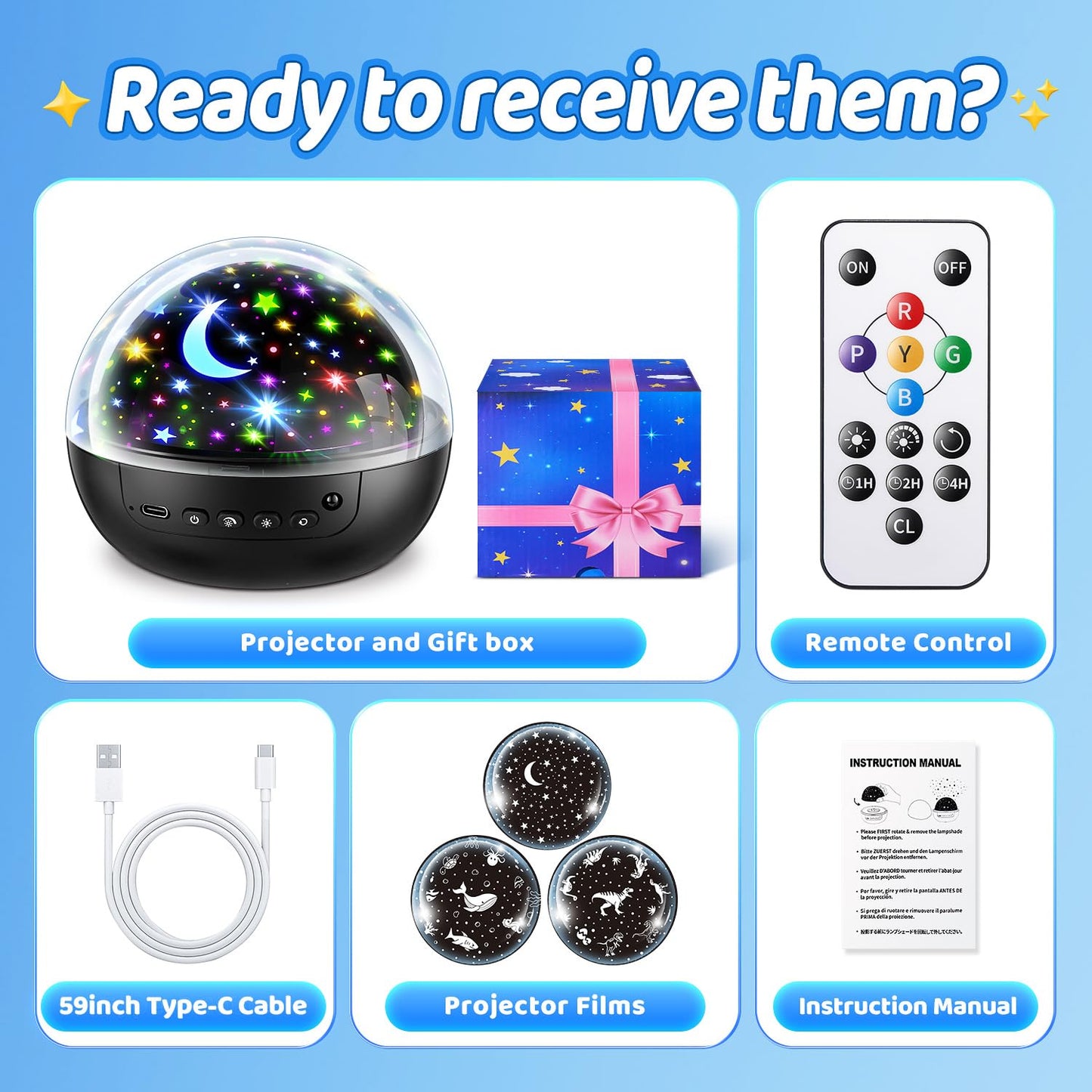 Dinosaur Toys for Kids 2-4,【Remote+3 Films+93 Effects】Dinosaur Toys for Kids 5-7,【3 Timer+5 Brightness】Toys for 5 Year Old Boy Toys Age 3,Rotate Night Light Projector,Toddler Night Light Projector