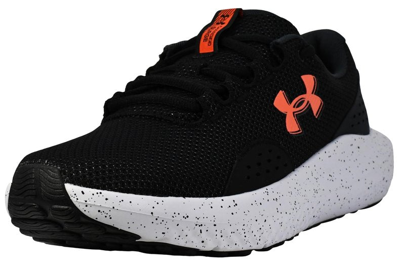 Under Armour Men's Charged Surge 4, (004) Black/Anthracite/Ares Red, 2.5, US