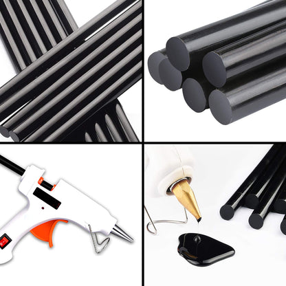 Coolty 40 Pack Hot Melt Glue Sticks 11mm x 270mm Paintless Car Dent Repair Kits for Glue Gun Heating Art Craft, Car Body Dent Repair Remover (Black)
