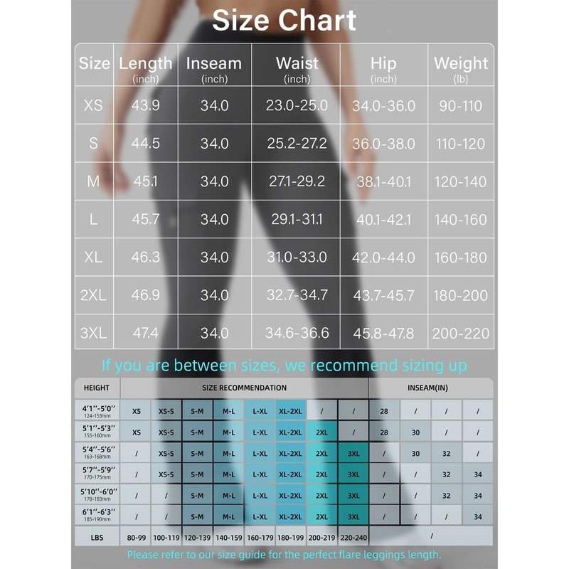 Flare Leggings for Women with Pockets High Waist No Front Seam Yoga Workout Stretchy Gym Casual Booty Lifting