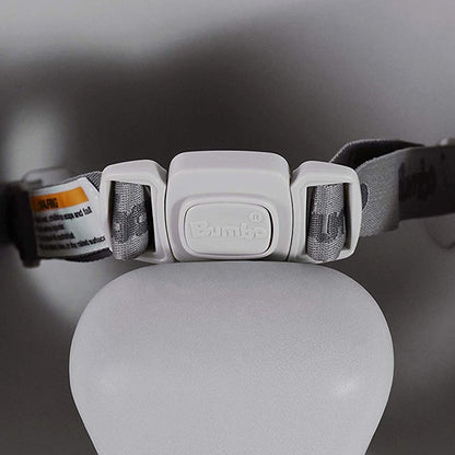 Bumbo Baby Infant Soft Foam Comfortable Support Wide Floor Seat with 3 Point Adjustable Harness for Ages 3 to 12 Months, Cool Grey