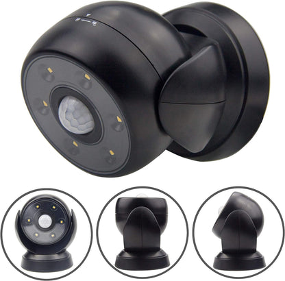 BIGLIGHT Wireless Motion Sensor Floodlight - Outdoor Spotlight, 200 Lumens, Waterproof, Rotatable Wall Light for Driveway, Hallway