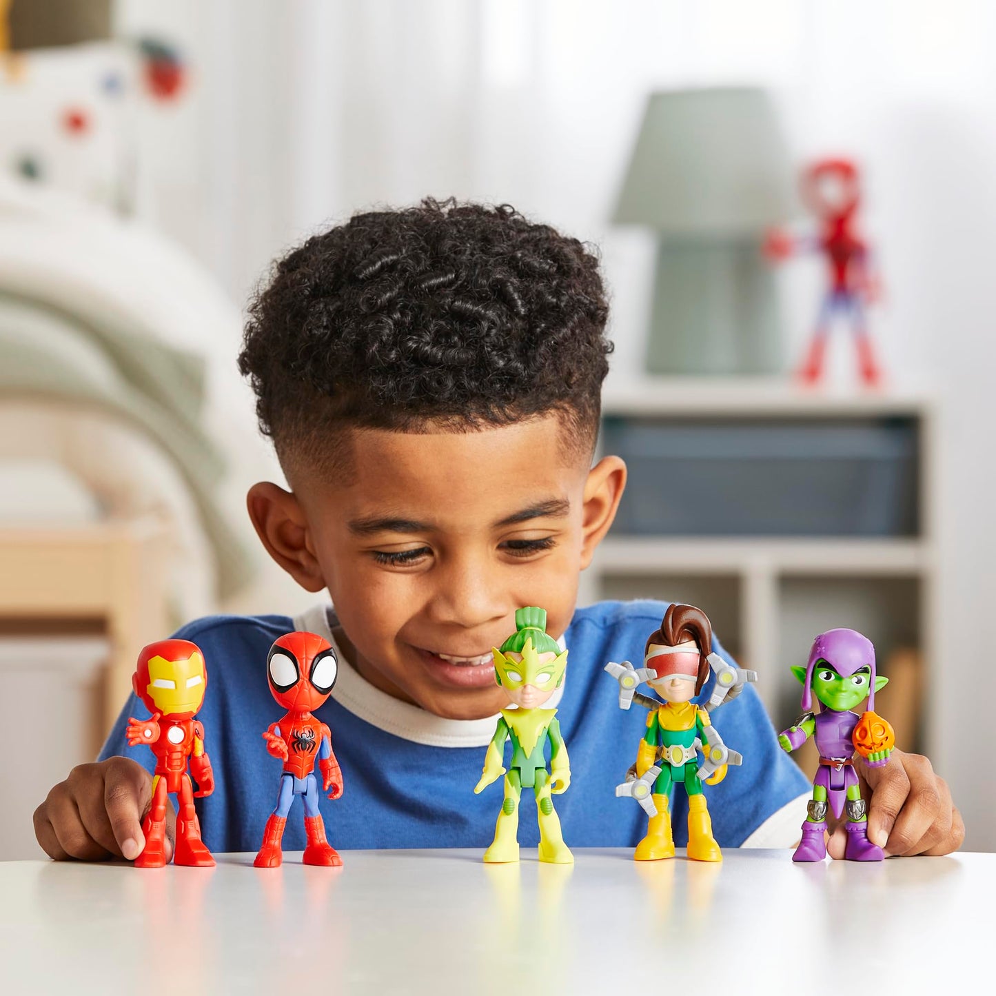 Spidey and his Amazing Friends Marvel, Friends & Foes Pack, 5 Action Figures, 4-Inch, Preschool Super Hero Toys for Kids Ages 3 and Up (Amazon Exclusive)