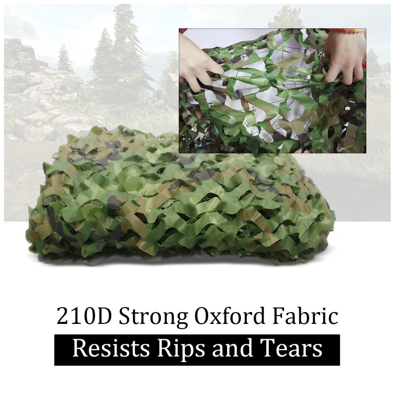 Camo Netting, Camouflage Mesh Netting for Hunting Blinds, Woodland Mesh Perfect Camonetting for Camping Shooting Hunting, Military Theme Party Decoration Sun Shade Outdoor 13x5ft