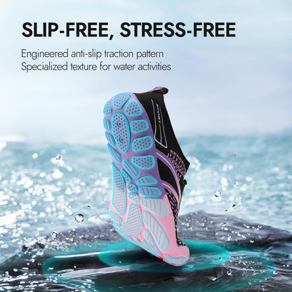ATHMILE Hiking Barefoot Water Shoes for Women Men Beach Swim Aqua Pool River Quick Dry Athletic Wide Toe Outdoor Sport Kayaking Boating Rock Climbing Yoga Lake