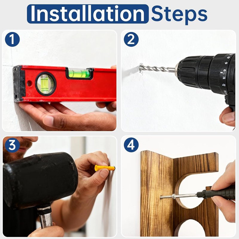 Fishing Rod Holders - Wall or Ceiling Mounted Rack for Up to 6 Fishing Poles | Garage Organization Solution