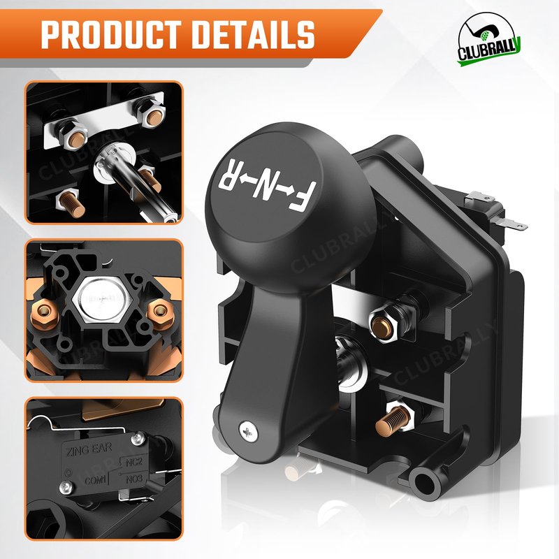 CLUBRALLY Club Car DS Golf Cart 36 Volt Forward and Reverse Switch with Handle for 1983-Up, OEM#1011997, 101753003