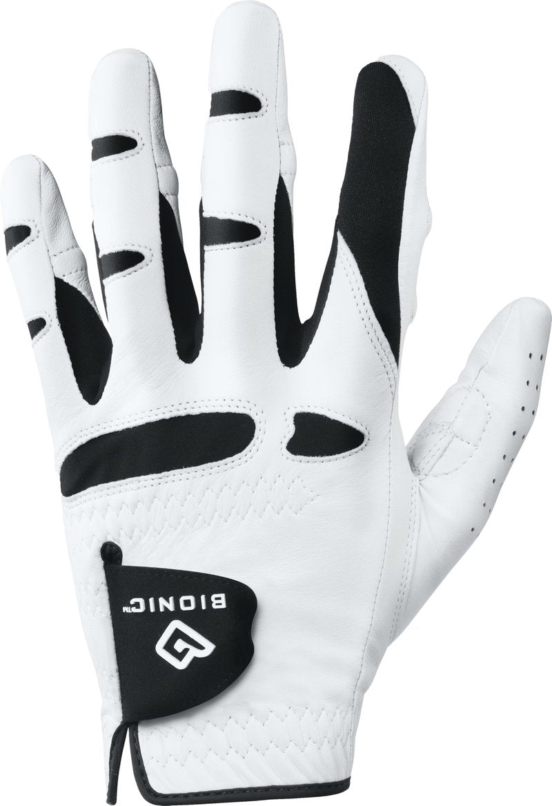 Bionic StableGrip with Natural Fit Golf Glove - White (Cadet X-Large, Left)
