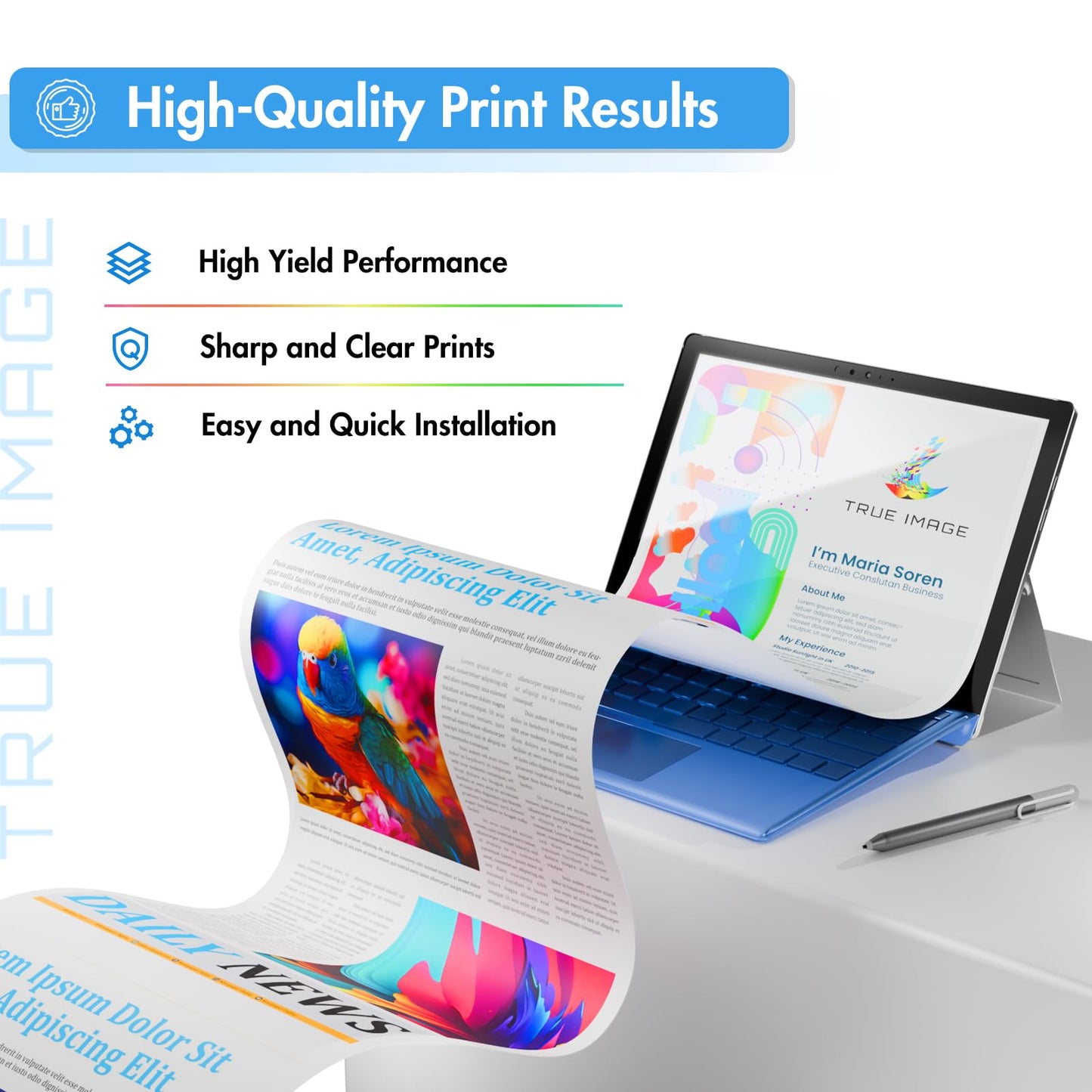 26A Toner Cartridge for HP Printer CF226A M426fdw Compatible for HP 26A Black Laserjet Toner Cartridge 26X CF226X M402n MFP M426fdw M402dn M402 M402dw M402dne M426fdn M426 M426dw Printer Ink 2 Pack