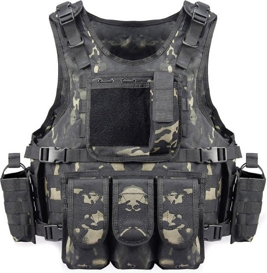 BOMTURN Tactical Airsoft Bag Upgrade Adjustable Modular Paintball Backpack Outdoor Fit Adult