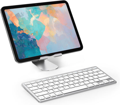 OMOTON Bluetooth Keyboard Compatible with iPad 10th Generation, iPad 10.2 (9th/8th/7th), iPad Pro 13/12.9/11 inch, iPad Air/Mini and More iOS Devices, White