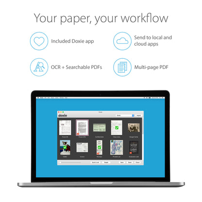 Doxie Go SE - The Intuitive Portable Document Scanner with Rechargeable Battery and Easy Software for Home, Office, or Work from Home