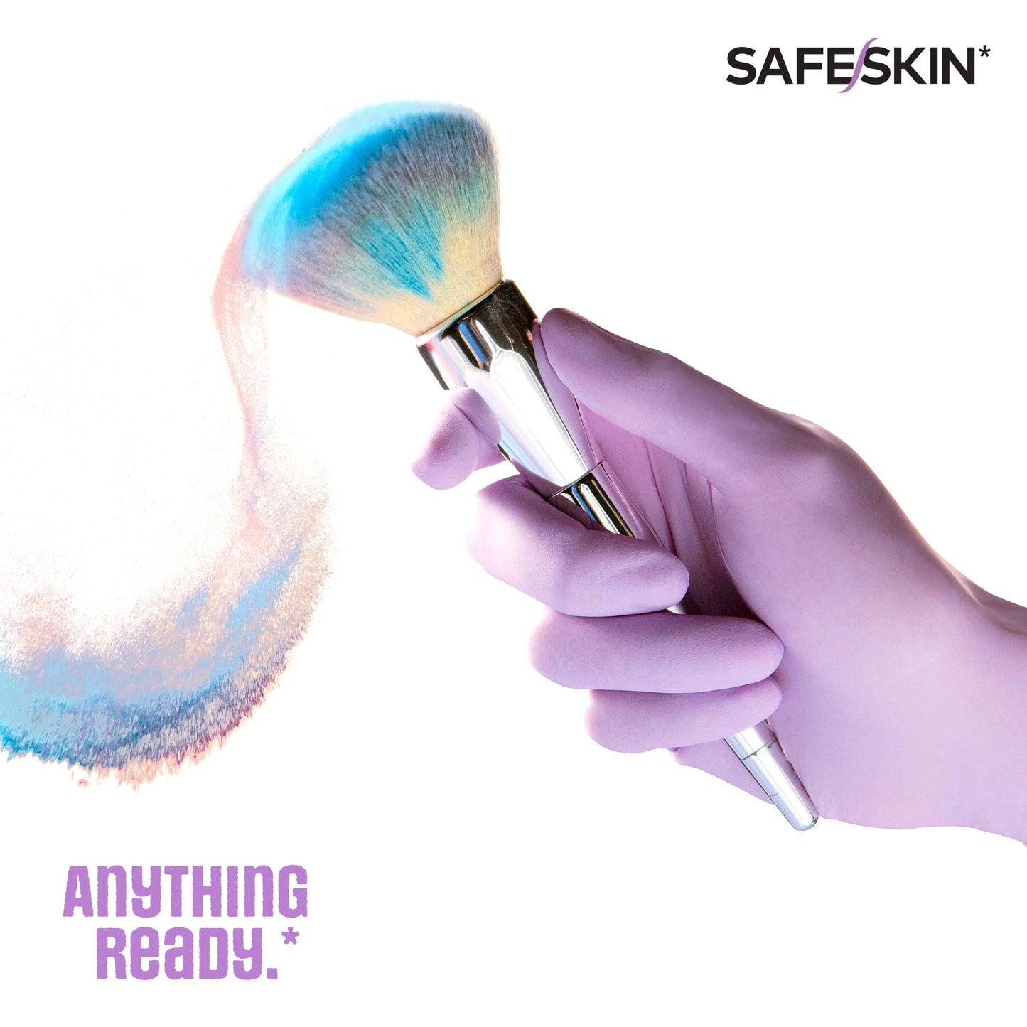 SAFESKIN Disposable Nitrile Gloves in POP-N-GO* Pack - Light Duty - Medium Size, Powder Free, Food Safe - 200 Count