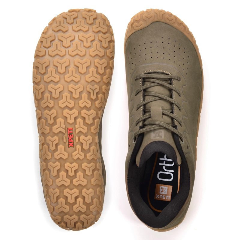 XPETI Zen Barefoot Running Shoes for Men | Minimalist Zero Drop Sole | Wide Toe Box & Optimal Traction | Trail/Hiking/Athletic,Olive 6