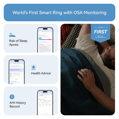 RingConn Gen 2, World’s First Smart Ring with Sleep Apnea Monitoring, No APP Subscription, 12-Day Battery Life, Stress/Heart Rate/Women's Health Tracker, Android & iOS Compatible (Silver, Size 10)
