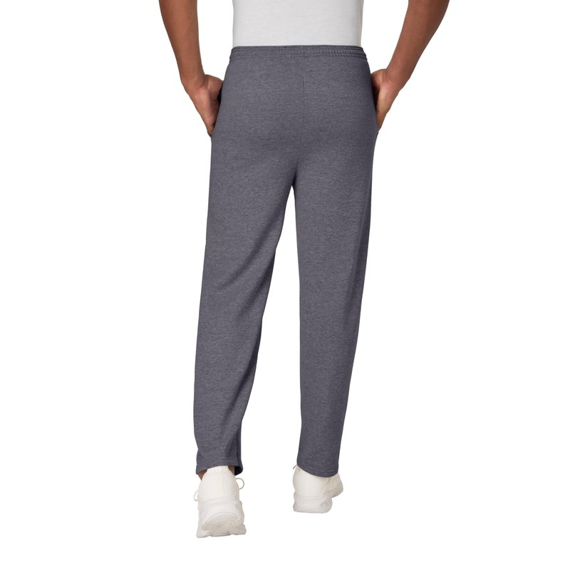 Hanes mens Hanes Comfortsoft Ecosmart Men's Fleece Sweatpants, Charcoal Heather, X-Large US