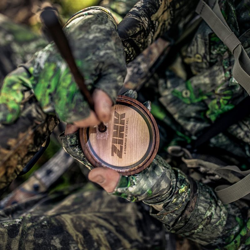 Zink Wicked Series Hunting Pot Turkey Call | Wood/Acrylic Durable Weatherproof Traditional Design Hand-Tuned Soft Close-Range Calling, Crystal