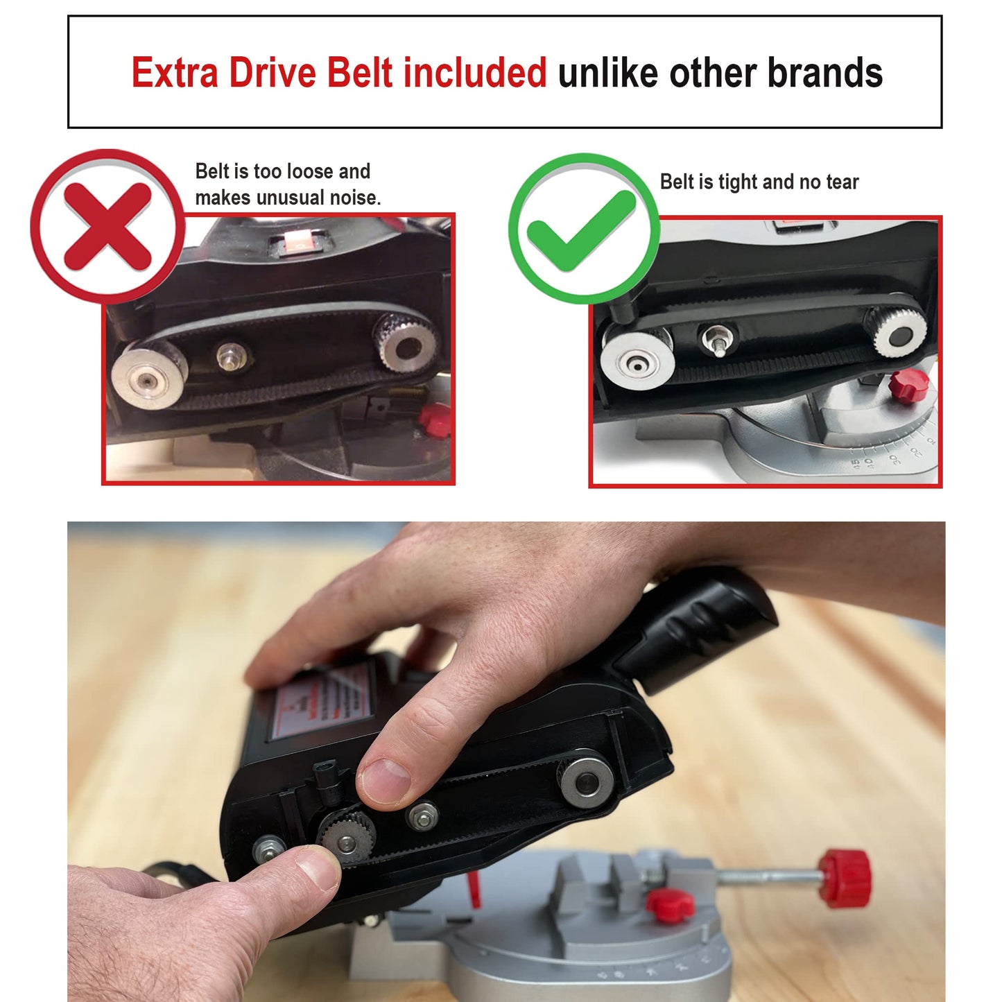 JOUNJIP Mini Miter Cut-Off Chop Saw for Hobby Miniature Model Making, Carbon Arrow Shafts, Zinc Stained Glass Came, 223/5.56 Brass - Cuts Max. 1/2" High x 1/2" Wide or 1/4" H x 3/4" W