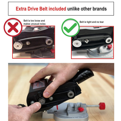 JOUNJIP Mini Miter Cut-Off Chop Saw for Hobby Miniature Model Making, Carbon Arrow Shafts, Zinc Stained Glass Came, 223/5.56 Brass - Cuts Max. 1/2" High x 1/2" Wide or 1/4" H x 3/4" W