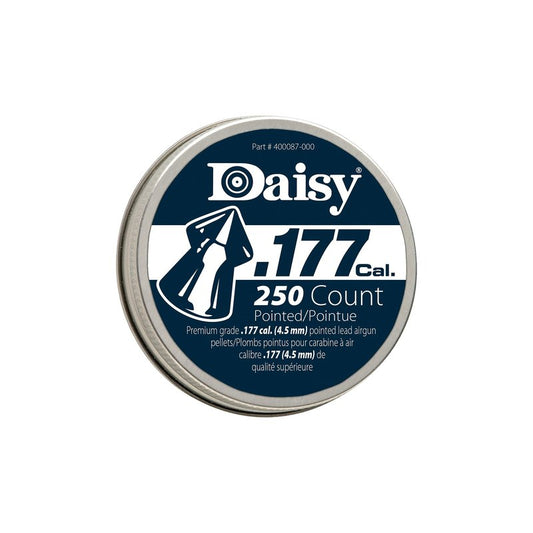 Daisy, Max Precision .177 Cal Pellet Ammunition, 7.2 Grains, Pointed, 250ct, .177 Caliber, 987777-406