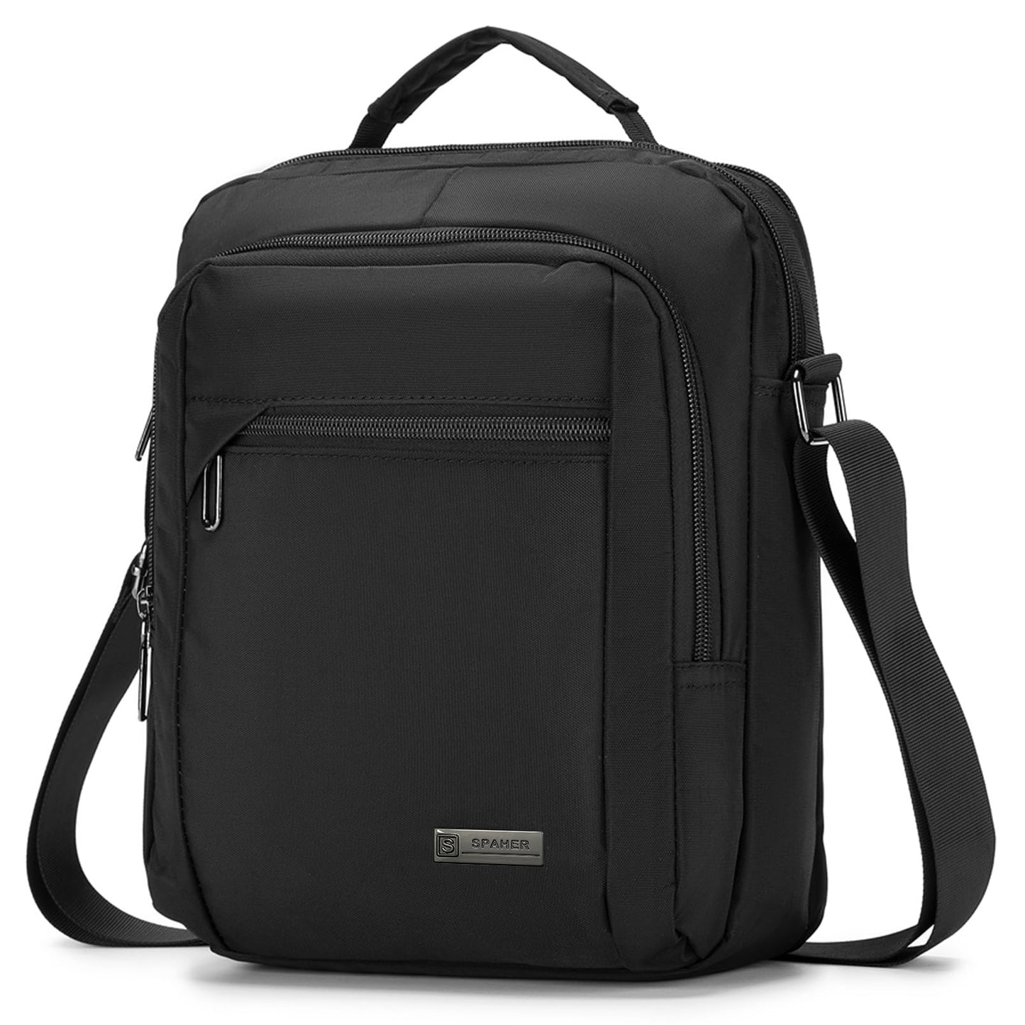 SPAHER Men Handbags Shoulder Bags Messenger Business Bag Crossbody Satchel Sling Waterproof Travel Bag Daily Man Bag Gift with Adjustable Shoulder Strap for Ipad