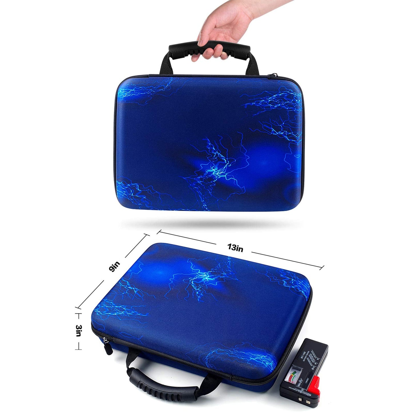 Battery Organizer Storage Holder, Batteries Storage Containers Box with Battery Tester Checker. Holds 150+ Batteries AA AAA 9V C D Lithium 3V LR44 CR2016 CR1632 CR2032 CR2025 (Not Includes Batteries）