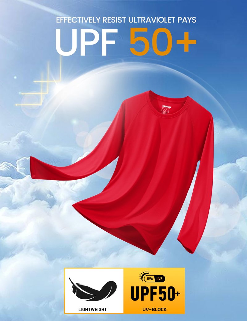 Fishing Shirts for Men Long Sleeve Men Hiking Shirt Quick Dry Rash Guard for Men Sun Shirts UV Protection Shirts Summer Shirts for Men