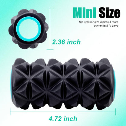 3 Pack Back Roller- Yoga Wheel for Back Pain Reliefn & Stretching, Back Wheel for Deep Tissue Massage, Foam Roller for Physical Therapy & Exercise
