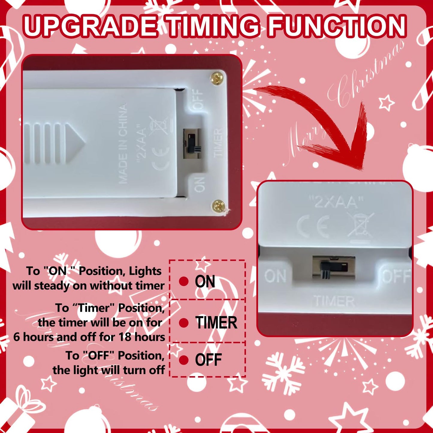 Christmas Tree Countdown Block LED Lighted 99 Days Until Christmas Wreath Calendar Tabletop with Timer Number Date Rustic Wooden Home Decor Holiday Xmas Ornament Desk Decoration Gift