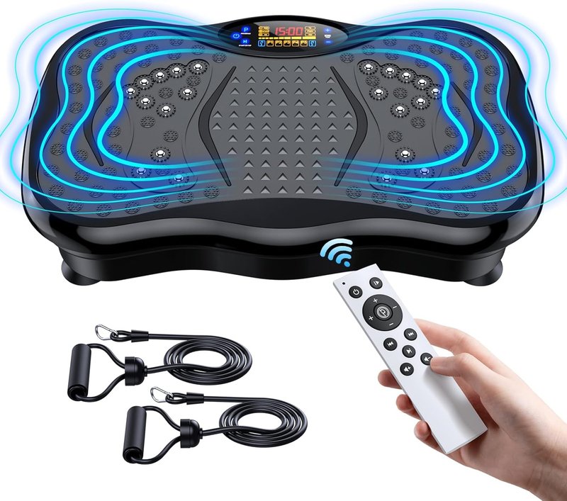Vibration Massage Pillow - Ergonomic Design for Neck and Back Relief | Soft Fabric, Portable