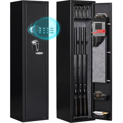 KAER 2-Gun Safes for Home Rifle and Pistols Electronic Gun Security Cabinet Quick Access Gun Rifle Gun Security Cabinet Safes Gun Cabinet for Shotguns with Built-in Removable Storage Shelf-1.73