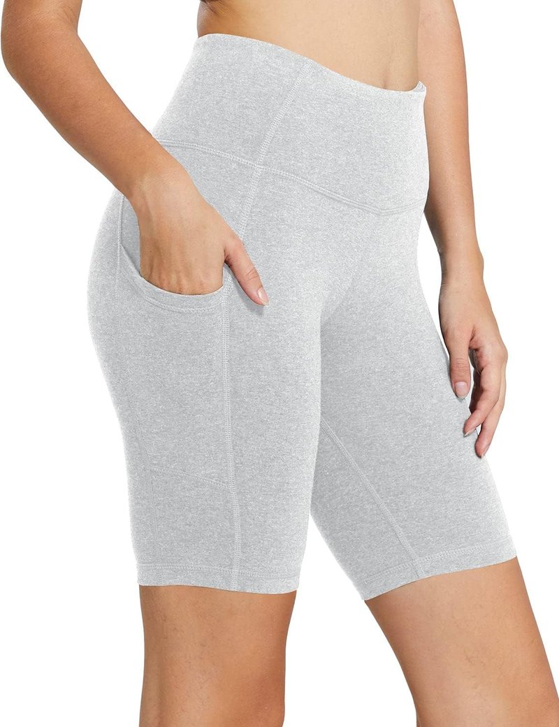 Baleaf Women's High Waist Biker Shorts - 8"/5"/3" Spandex Yoga & Gym Shorts with Pockets