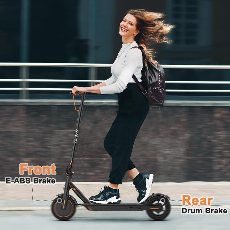Electric Scooter for Adults - 250W/350W/500W Motor, 8.5"/10" Solid Tires | Up to 22 MPH, Dual Braking System
