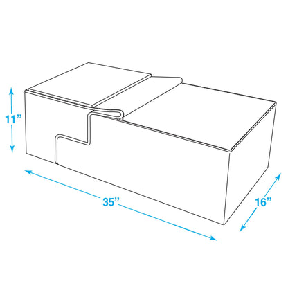 Best Pet Supplies Foldable Foam Pet Steps for Small Dogs and Cats, Portable Ramp Stairs for Couch, Sofa, and High Bed Climbing, Non-Slip Balanced Indoor Step Support, Paw Safe - Ash Gray Linen,4-Step