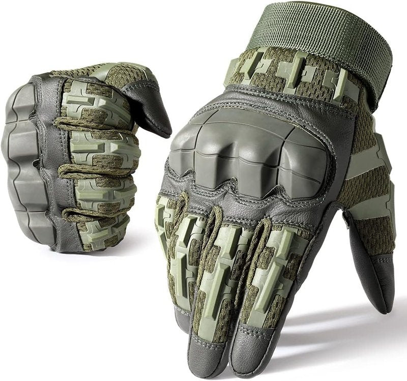 Tactical Gloves for Men - WTACTFUL Rubber Guard Touchscreen | Airsoft, Motorcycle, Hunting