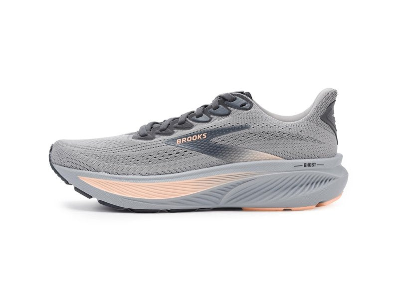 Brooks Women's Ghost 17 Alloy/Blackened Pearl/Peach 11.5 Medium