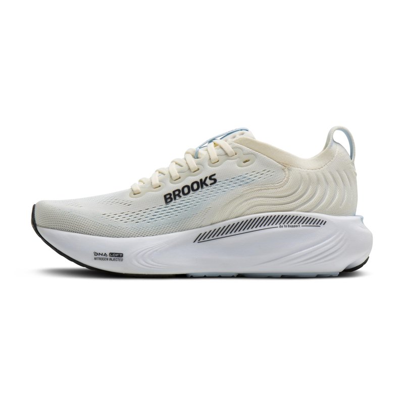 Brooks Women’s Adrenaline GTS 25 Supportive Running & Walking Shoe - Star White/Nantucket/Chrome - 6 Medium