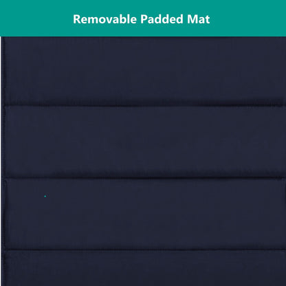 Dream On Me Zazzy Portable Playard with Bassinet in Navy, Packable and Easy Setup Baby Playard, Lightweight and Portable Playard for Baby with Mattress and Travel Bag