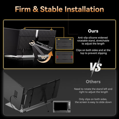 Laptop Screen Extender - Ultra-Thin 1.3lbs 14" FHD IPS Dual Portable Monitor Extension for Laptop, Attachment Plug & Play for 13-17" Laptops, Second Extra Travel Display for Windows/Mac/Android