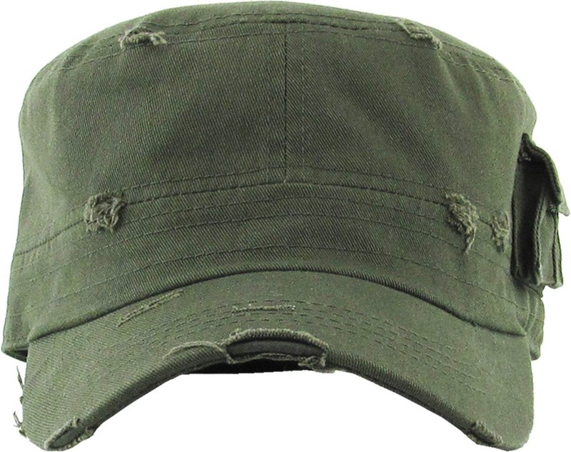 KBK-1465 OLV M Cadet Army Cap Basic Everyday Military Style Hat (Now with STASH Pocket Version Available)