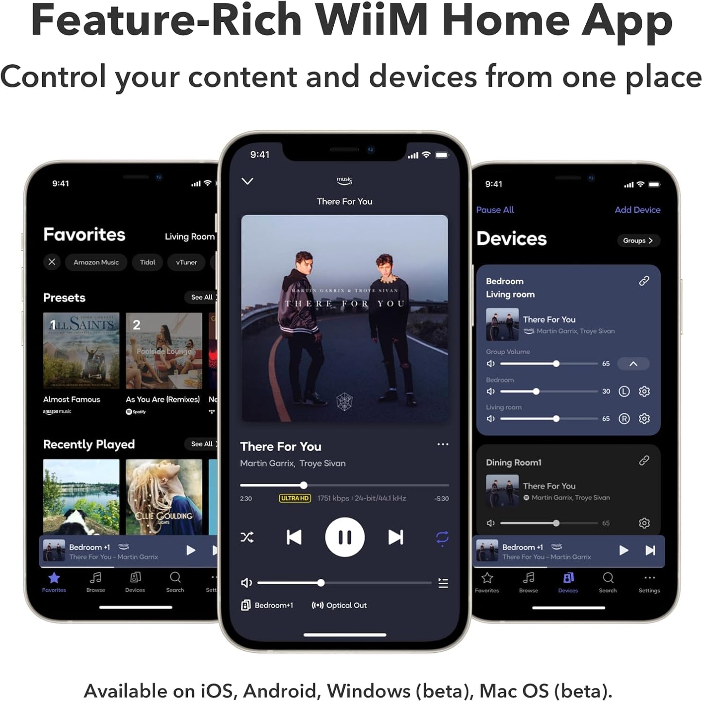 WiiM Mini AirPlay 2 Wireless Audio Streamer, Multiroom Stereo, Preamplifier, Works with Alexa and Siri Voice Assistants, Stream Hi-Res Audio from Amazon Music, Tidal and More