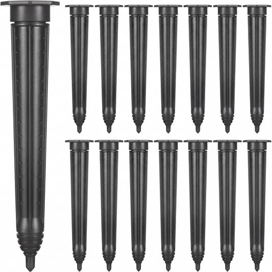 Briwooody 15 Pack Garden Watering Stake Large UV-Protected ABS Plastic Deep Root Irrigation Spike for Trees, Shrubs, Bushes, Shrubs, Flowers, Fruits, Vegetables, Potted Plants (14 Inch)