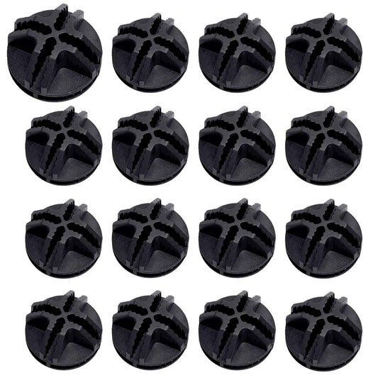 HAPY SHOP 40 Pieces Plastic Storage Cube Connectors Wire Cube Connectors for Modular Closet Storage Organizer and Wire Grid Cube Storage Shelving(Black)
