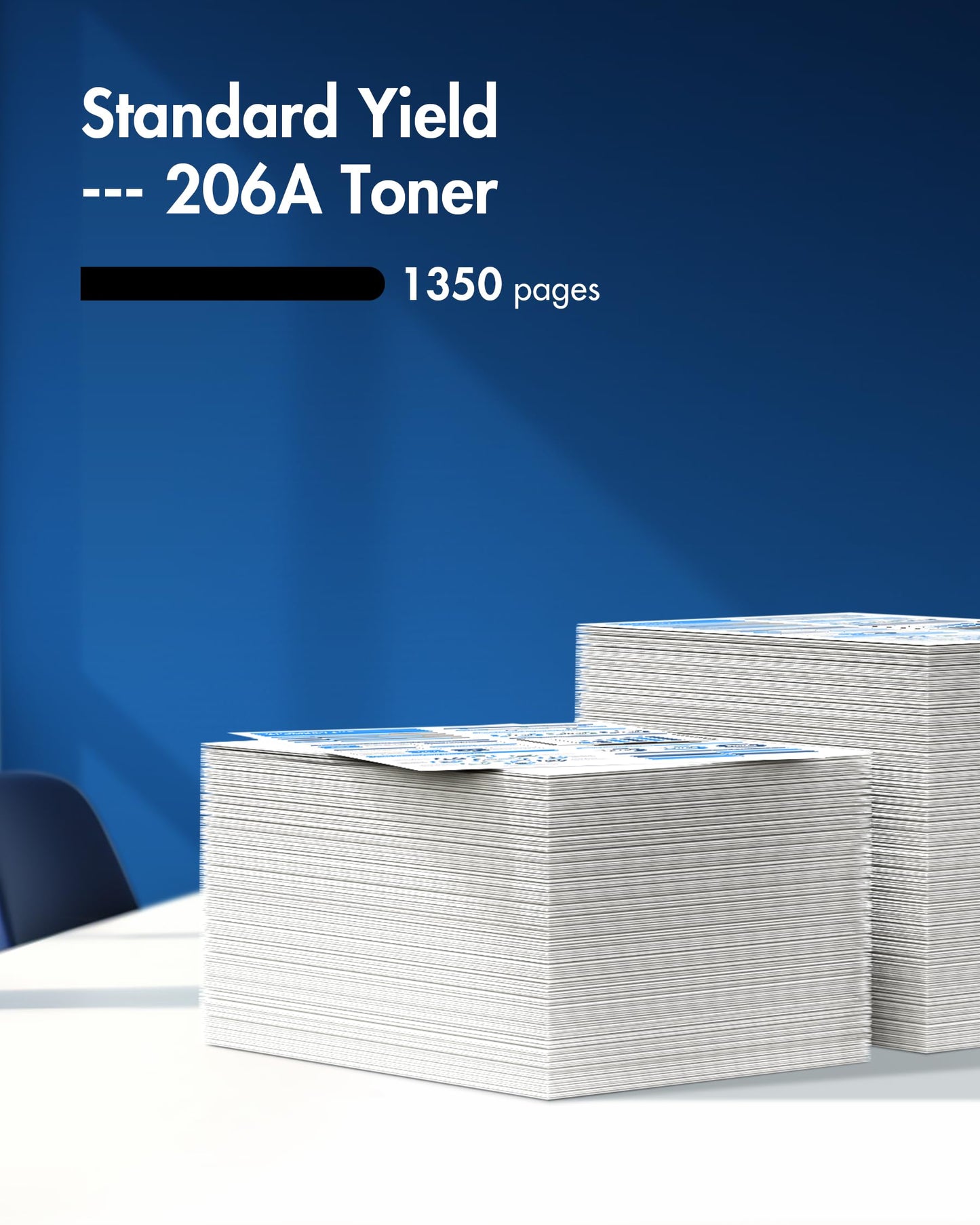 206A Black Toner Cartridge 2 Pack | Replacement for HP 206A 206X Compatible with HP Color Laserjet Pro MFP M283fdw M283cdw, M255dw, MFP M283 M255 Series | W2110A(2 Black)