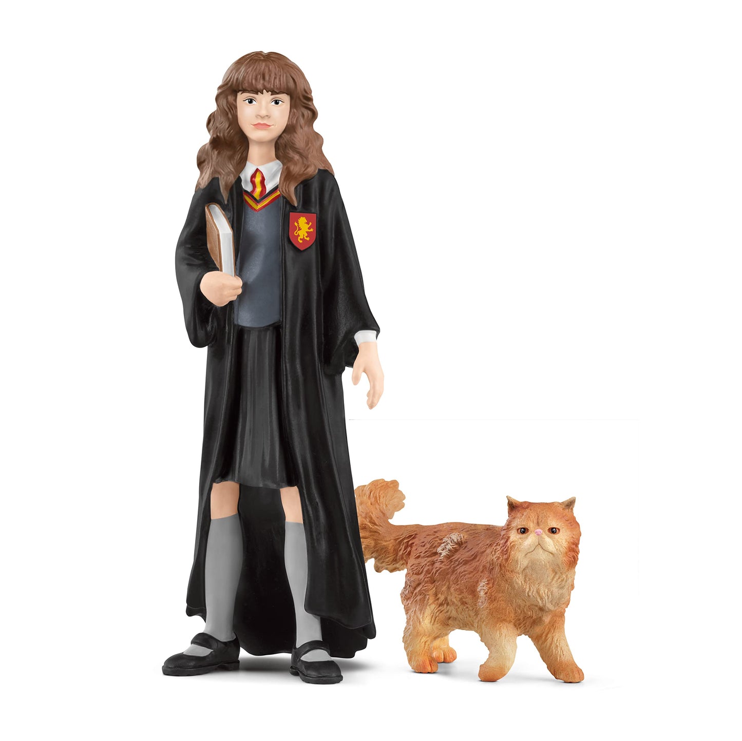 Schleich Harry Potter - Hermonie and Crookshanks Cat Figurines - 2 PC Harry Potter Set - Wizarding World Collectible Figures for Kids and Adults - Toys for Ages 6+ | 42635