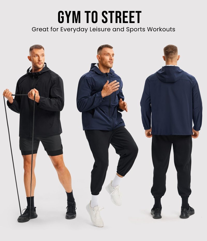 Junlan Sauna Suit for Men - Sweat Suit Sauna Jacket for Gym Workout